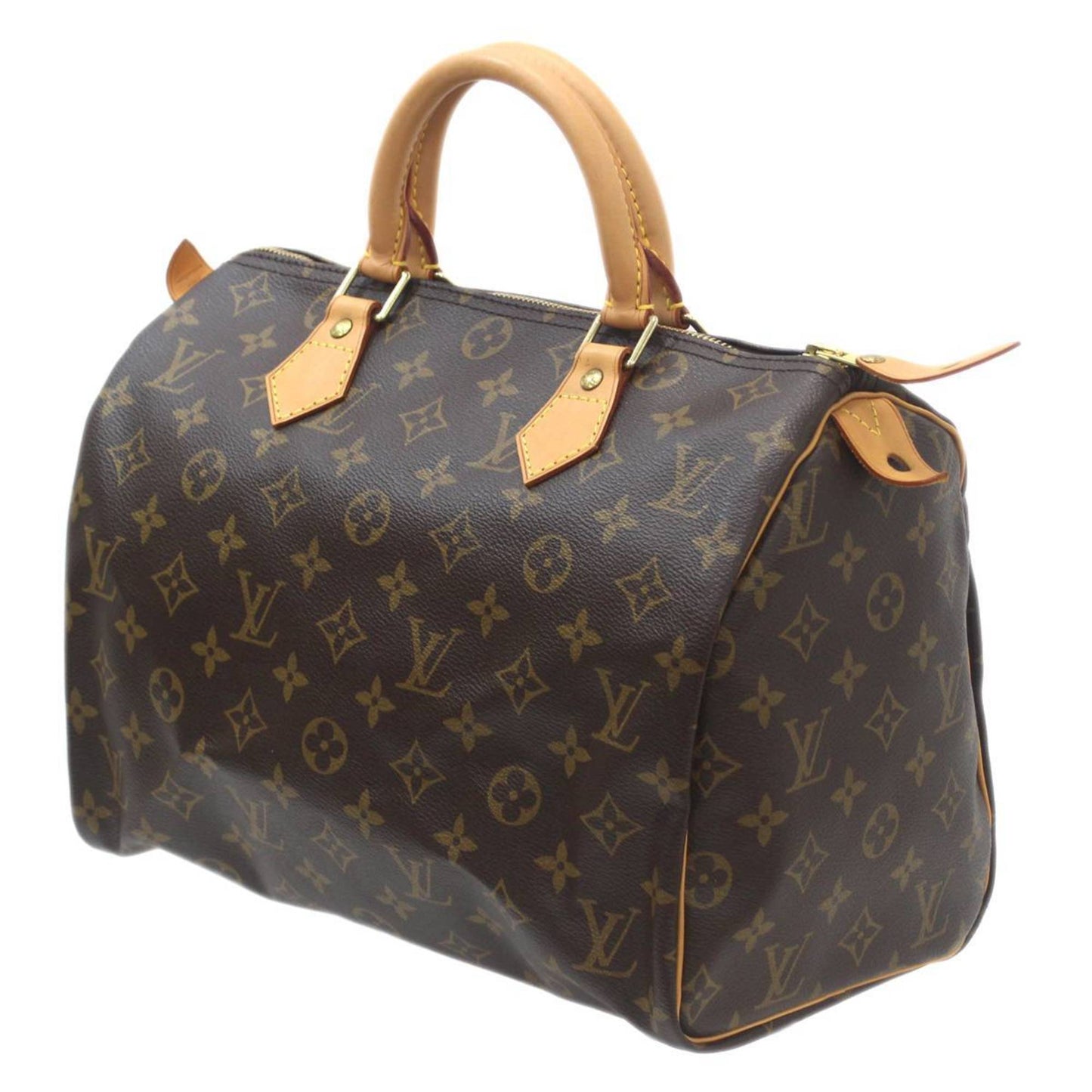 Louis Vuitton Speedy 30, Brown, Canvas, handbag