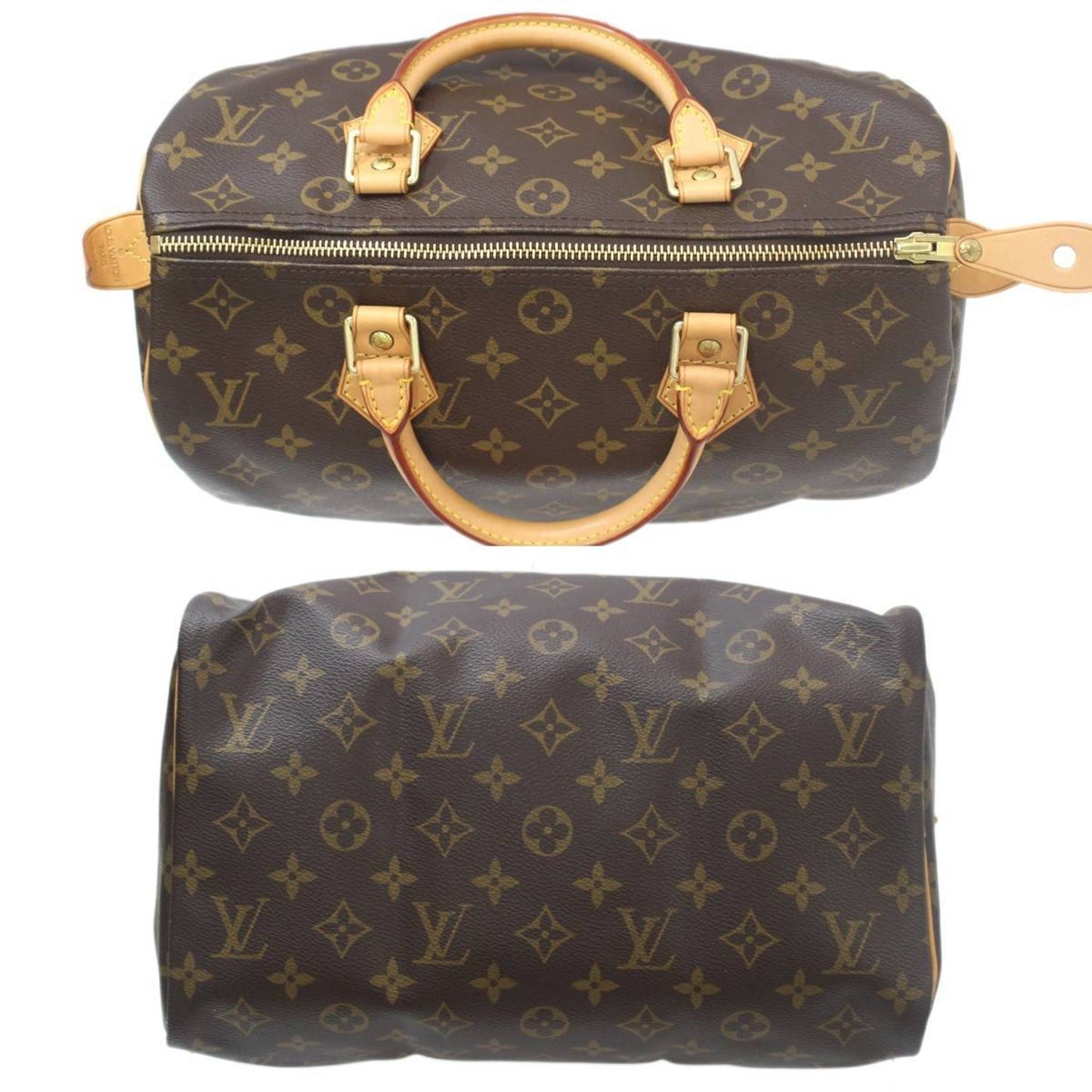 Louis Vuitton Speedy 30, Brown, Canvas, handbag