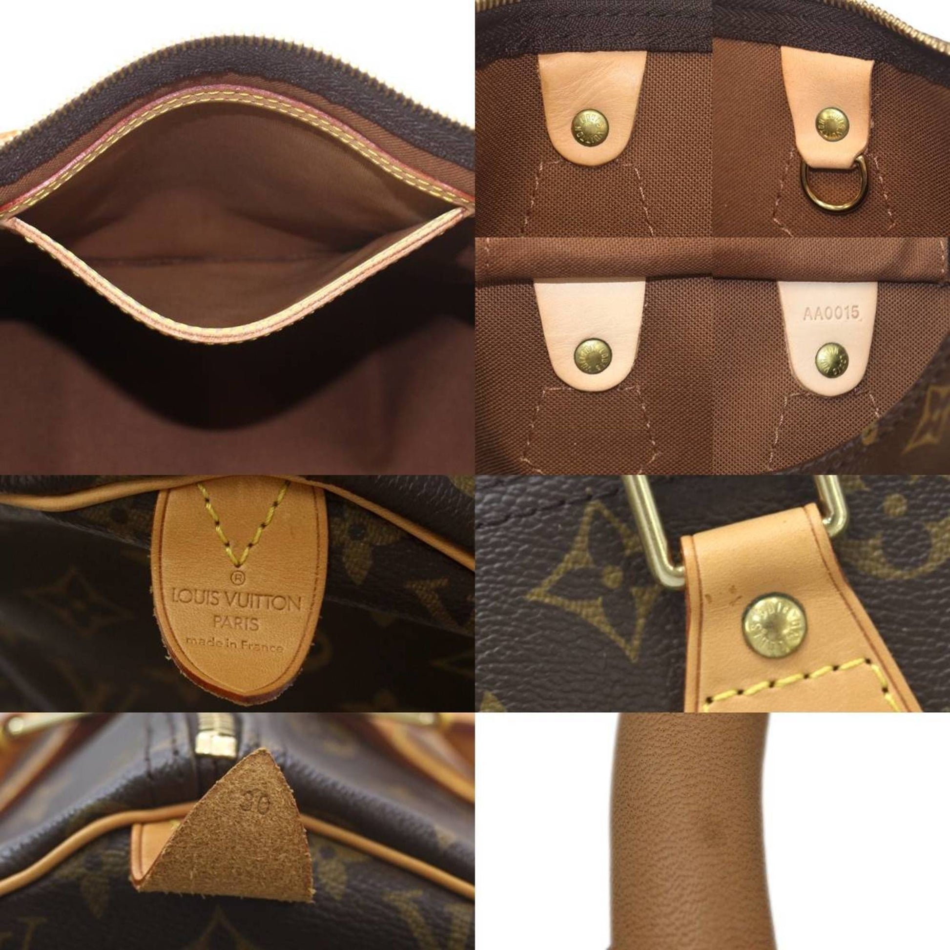 Louis Vuitton Speedy 30, Brown, Canvas, handbag