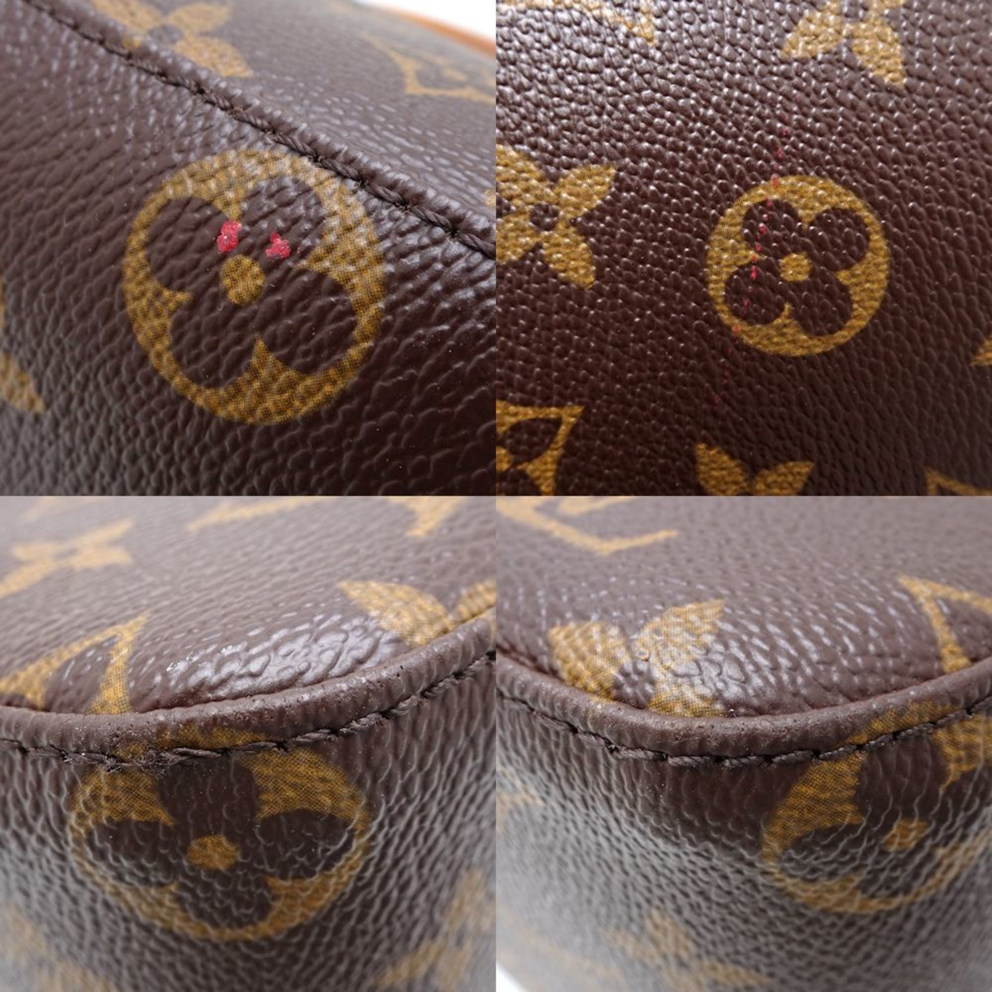 Louis Vuitton Looping MM, Brown, Canvas, shoulder