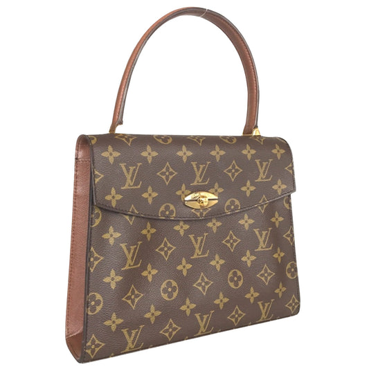 Louis Vuitton Malesherbes, Brown, Canvas, handbag