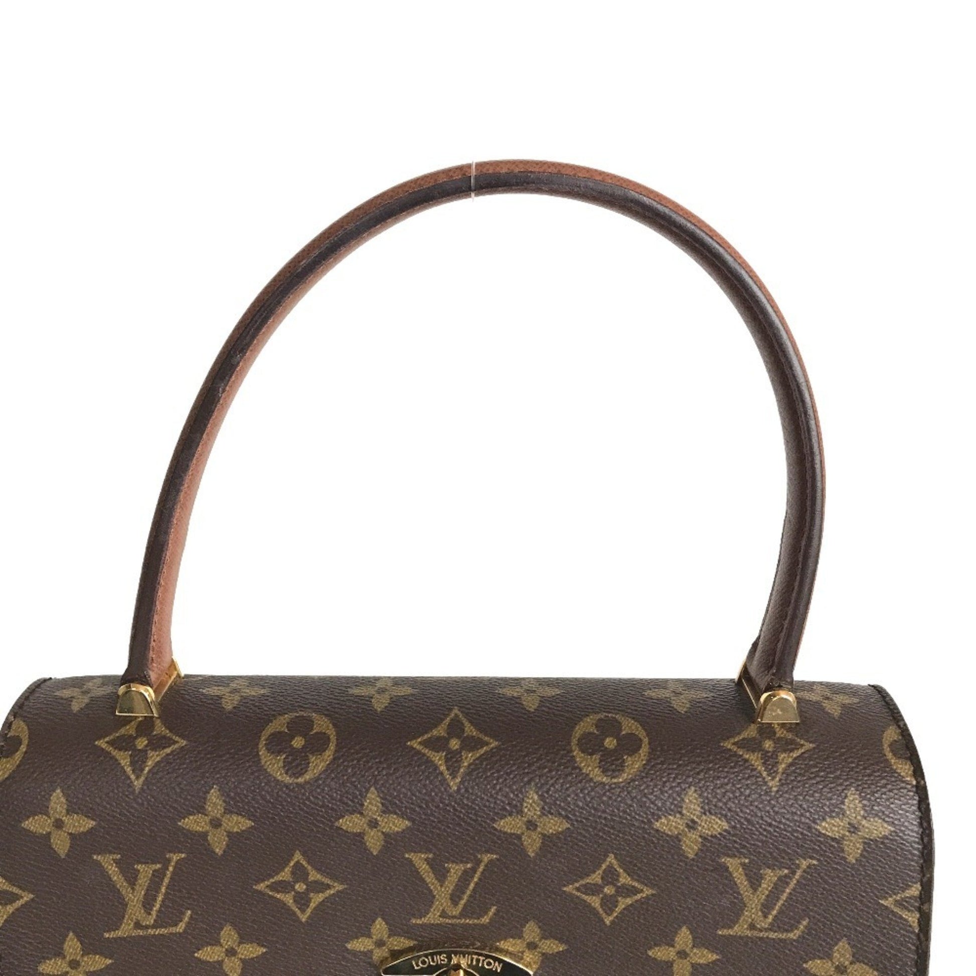 Louis Vuitton Malesherbes, Brown, Canvas, handbag