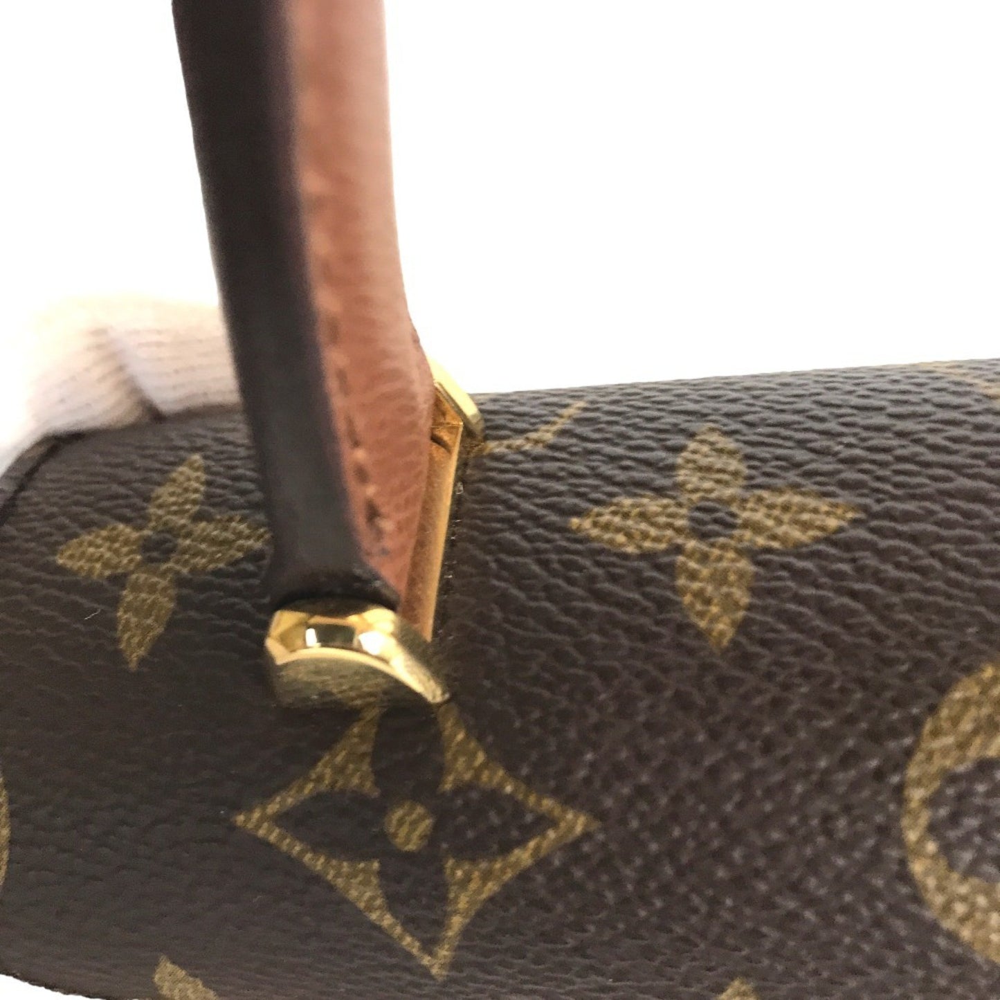 Louis Vuitton Malesherbes, Brown, Canvas, handbag