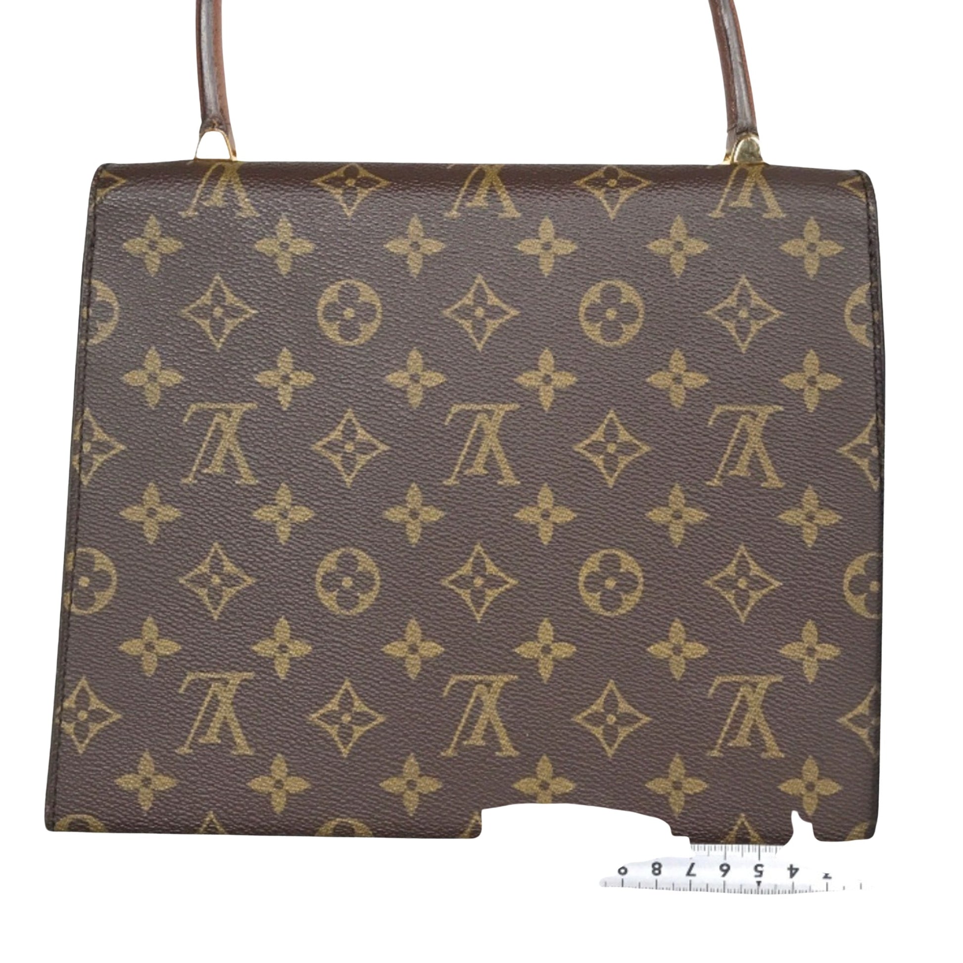 Louis Vuitton Malesherbes, Brown, Canvas, handbag