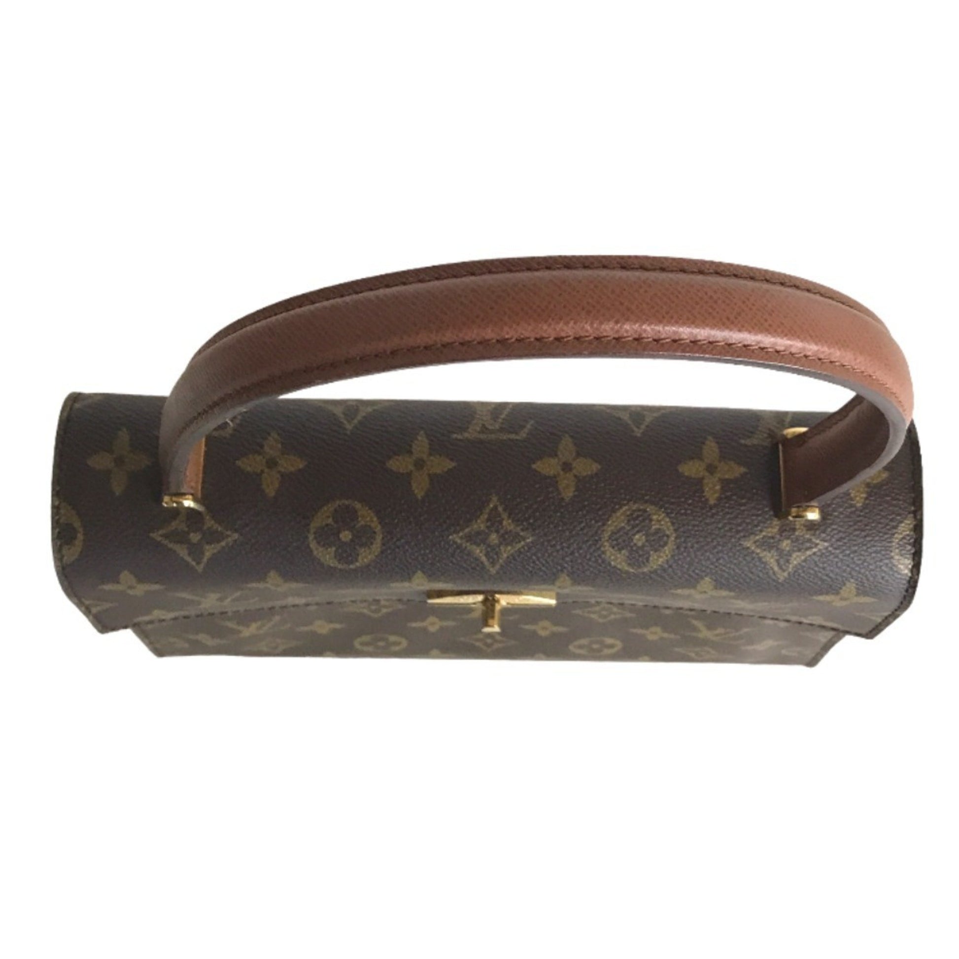 Louis Vuitton Malesherbes, Brown, Canvas, handbag