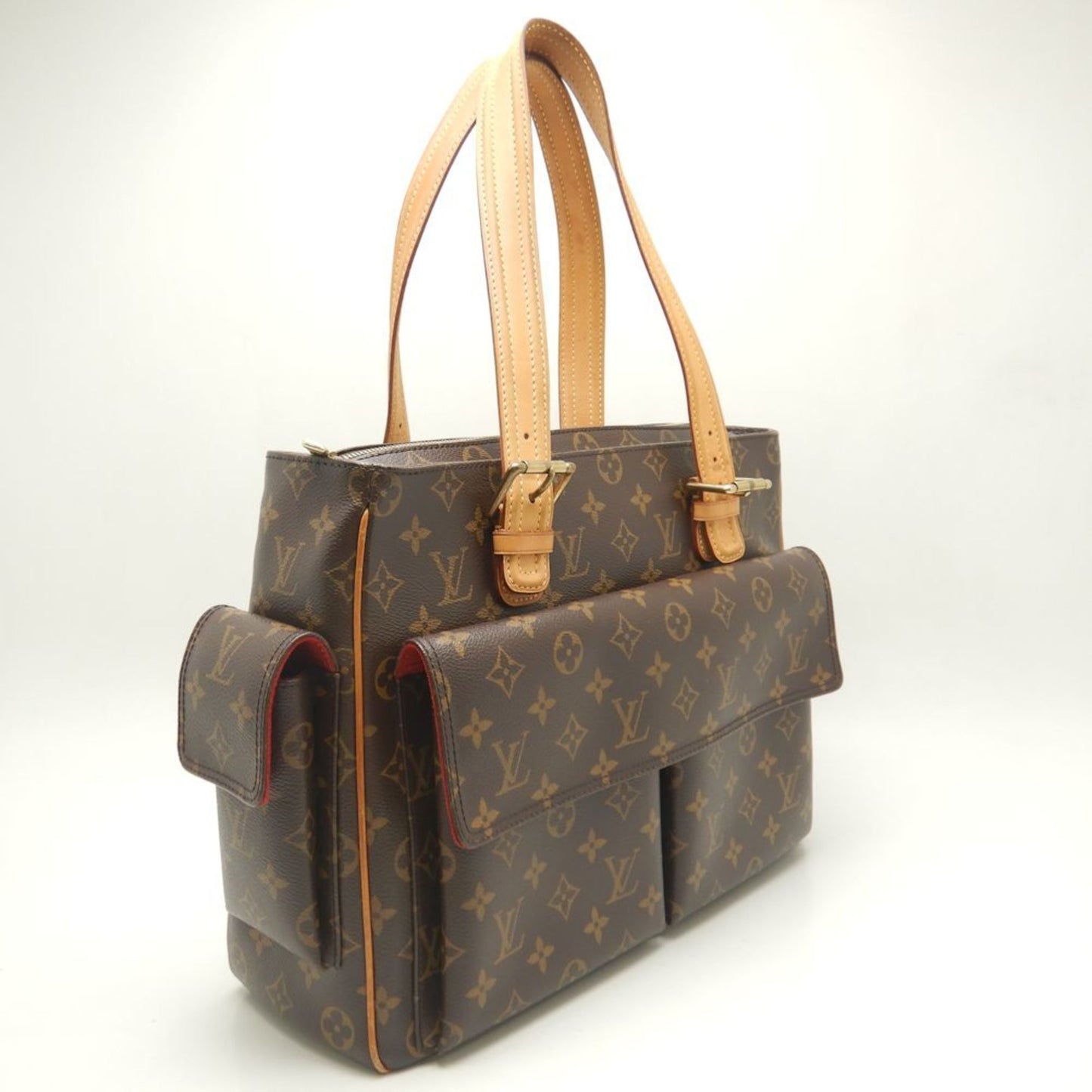 Louis Vuitton Multipli Cité, Brown, Canvas, tote