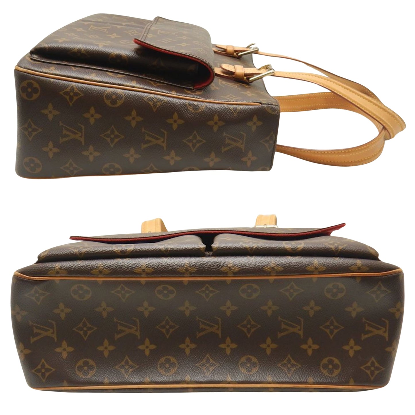 Louis Vuitton Multipli Cité, Brown, Canvas, tote