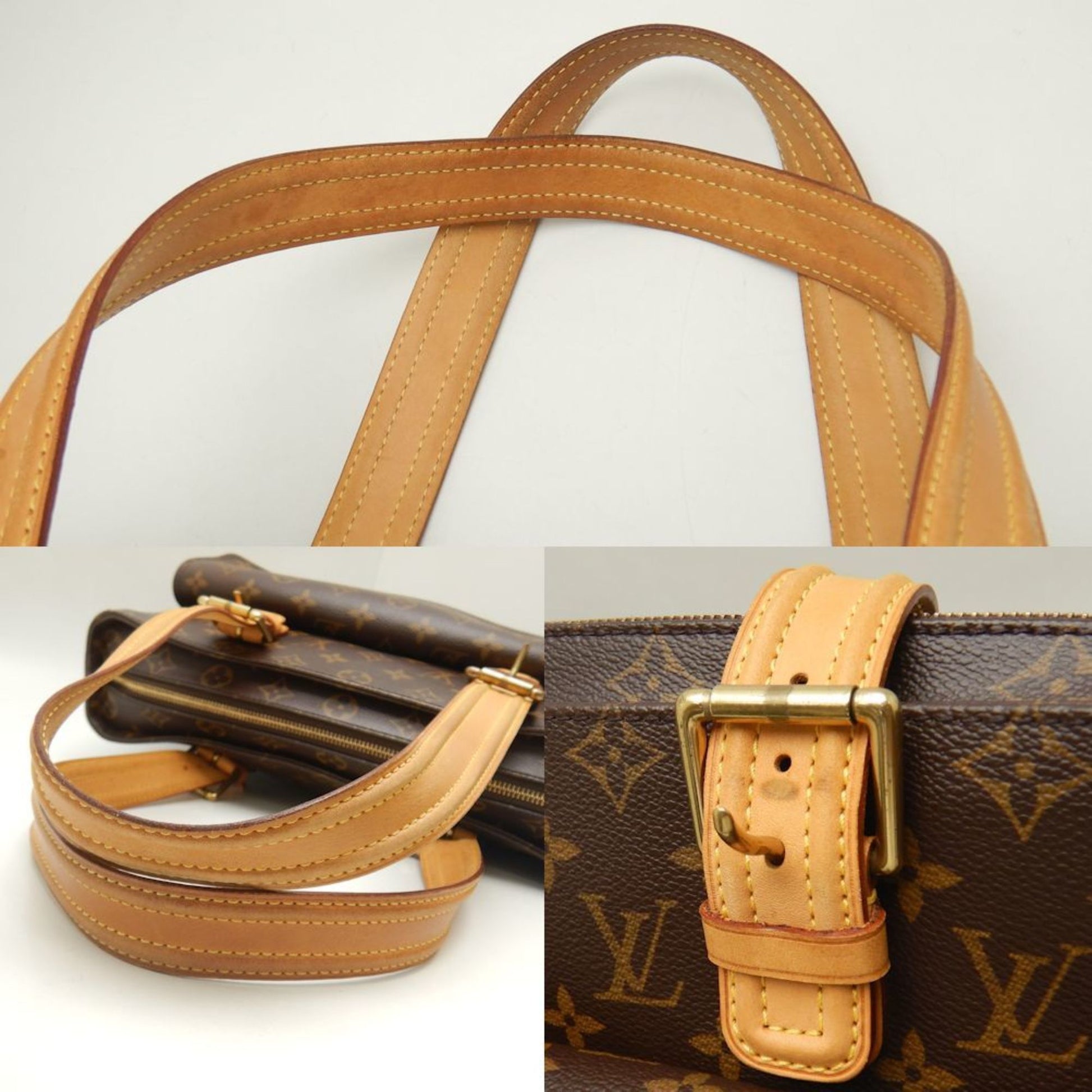 Louis Vuitton Multipli Cité, Brown, Canvas, tote