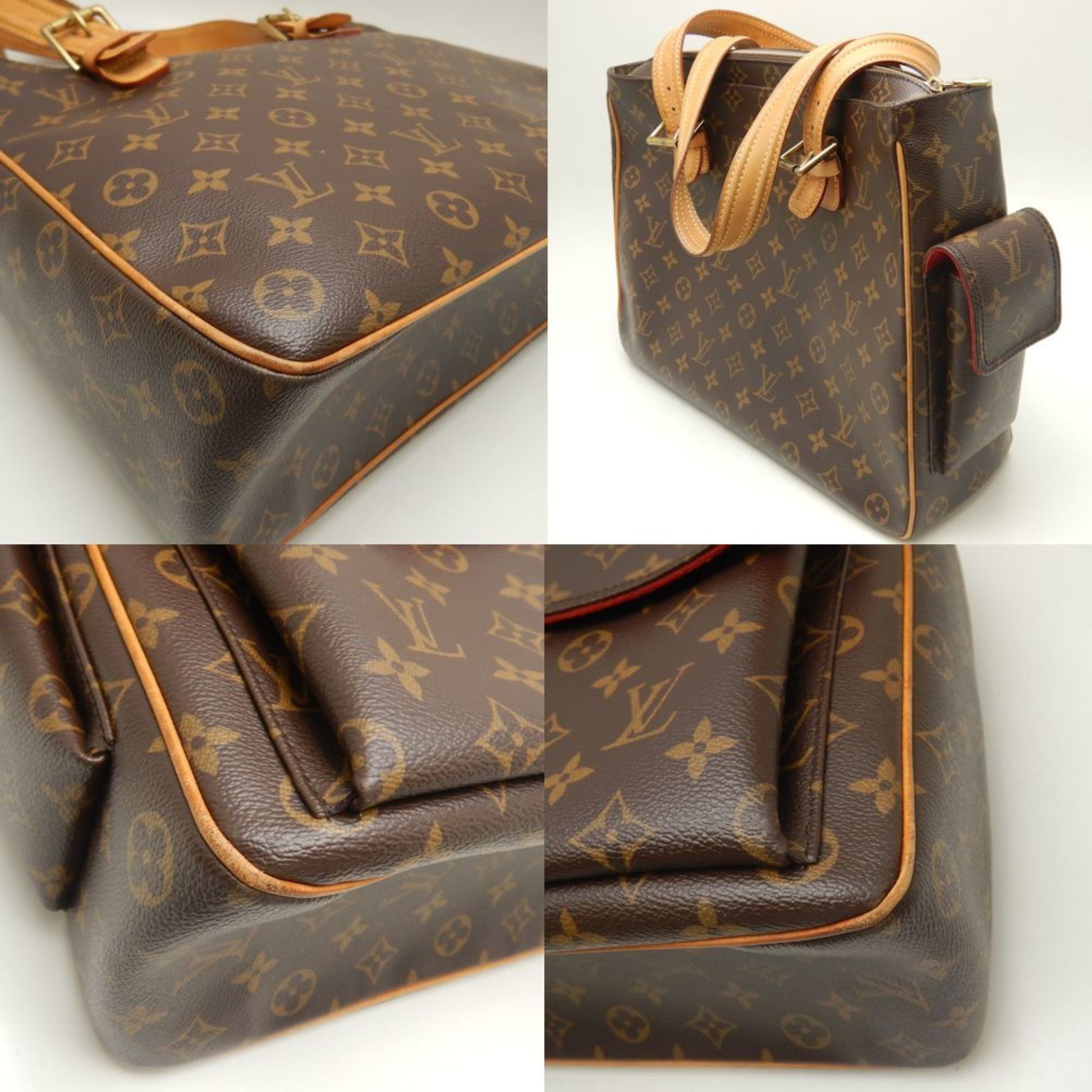 Louis Vuitton Multipli Cité, Brown, Canvas, tote