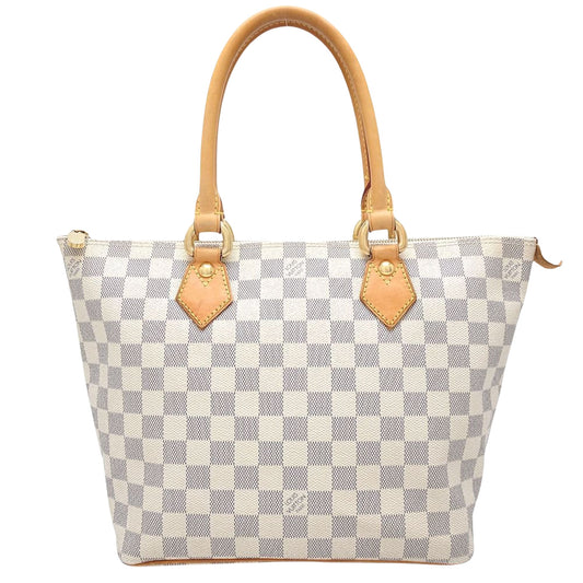 Louis Vuitton Saleya, White, Canvas, handbag