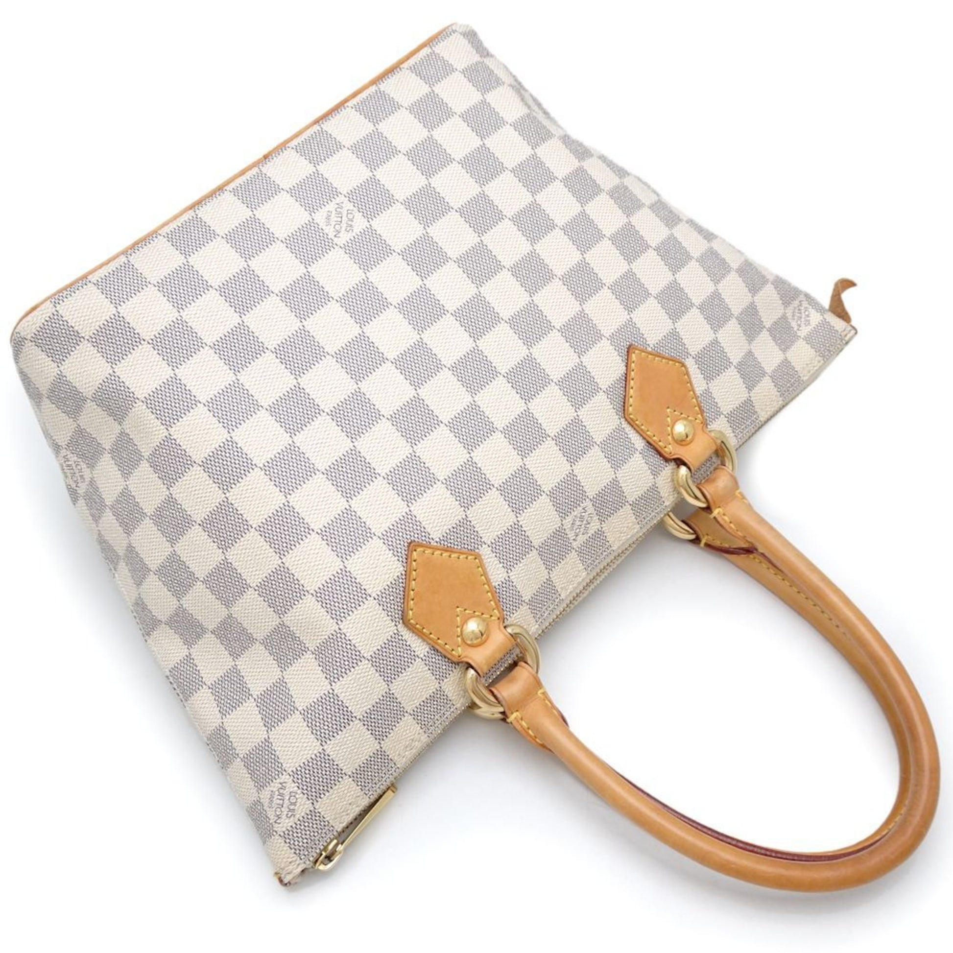 Louis Vuitton Saleya, White, Canvas, handbag