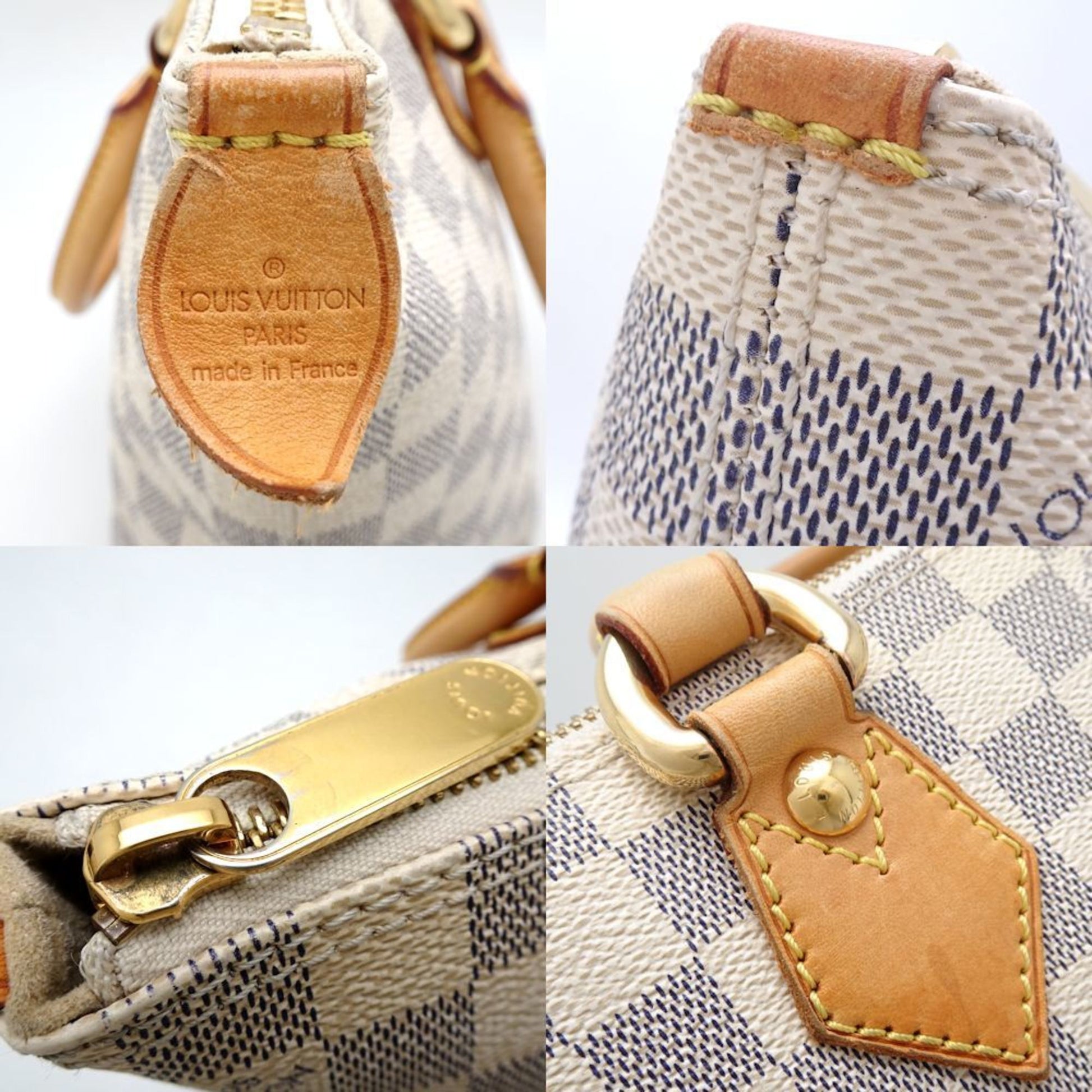 Louis Vuitton Saleya, White, Canvas, handbag