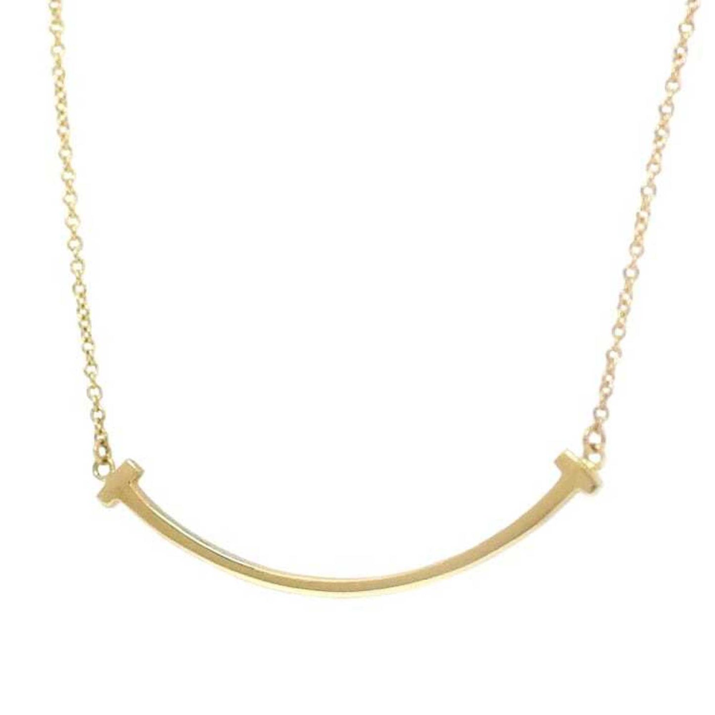 Tiffany & Co T Smile, Gold, Yellow Gold, necklace