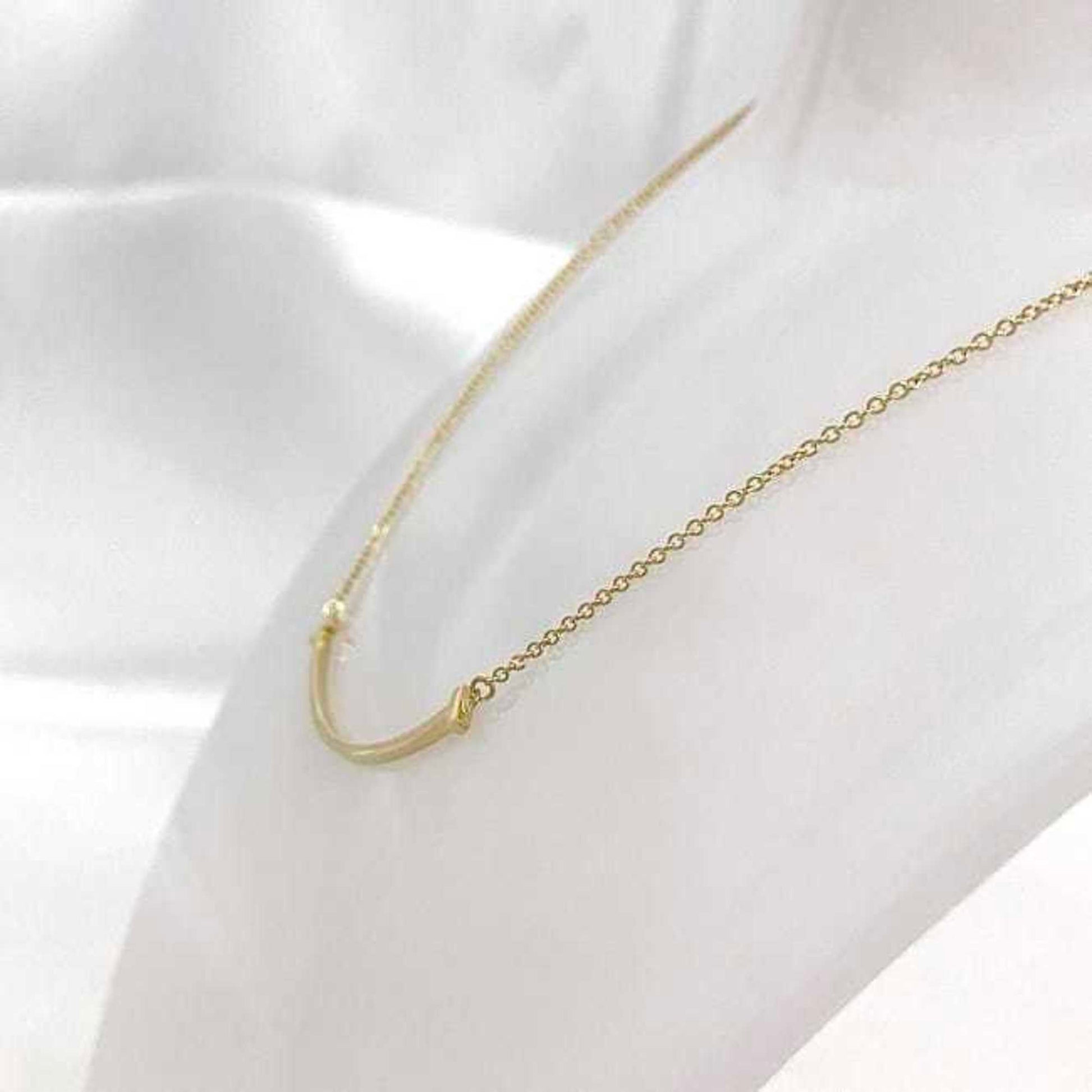 Tiffany & Co T Smile, Gold, Yellow Gold, necklace