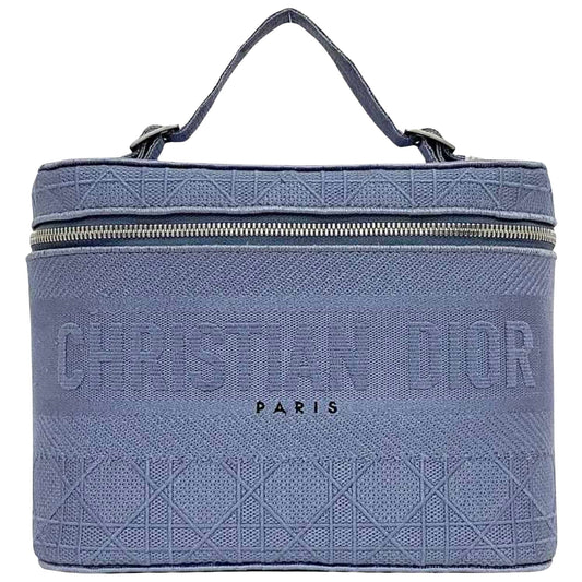 Dior Vanity, Blue, Canvas, handbag