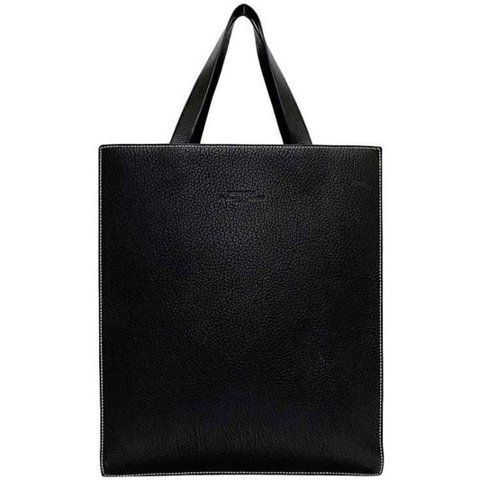 Hermès --, Black, Leather, tote