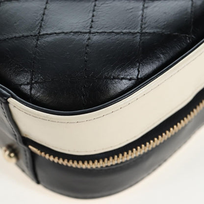 Chanel Vanity Case Quilted Crumpled Calfskin, White, Leather, Handbag