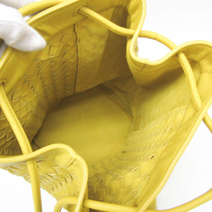 Bottega Veneta Intrecciato, Yellow, Leather, backpack