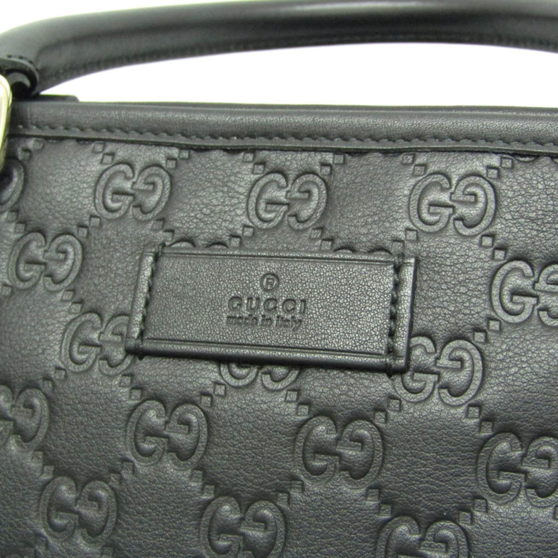 Gucci Guccissima, Black, Leather, handbag