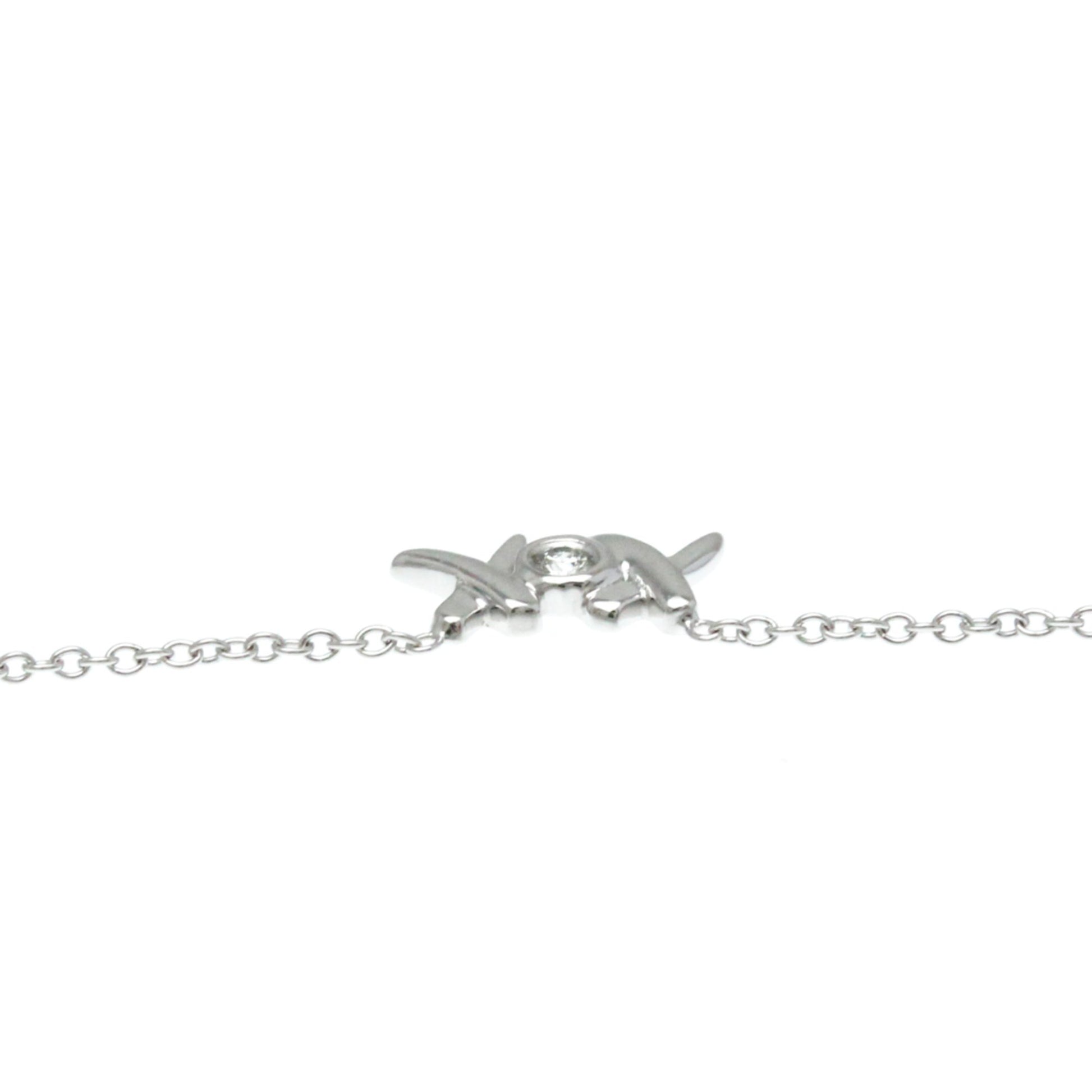 Tiffany & Co Kiss, Silver, White Gold, necklace