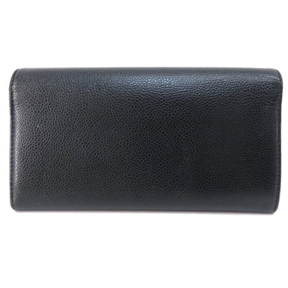 Chanel Logo CC, Black, Leather, wallet