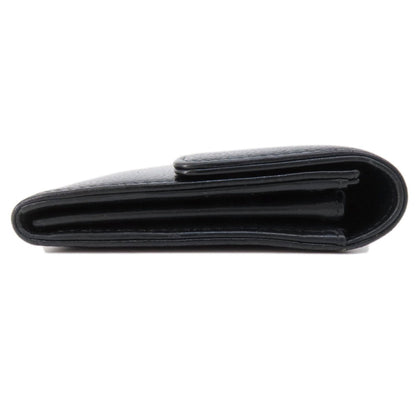 Chanel Logo CC, Black, Leather, wallet