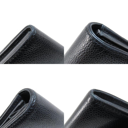 Chanel Logo CC, Black, Leather, wallet