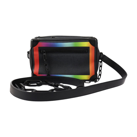 Louis Vuitton Soft Trunk Mini, Black, Leather, shoulder