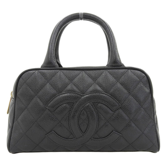 Chanel Bowling, Black, Leather, handbag