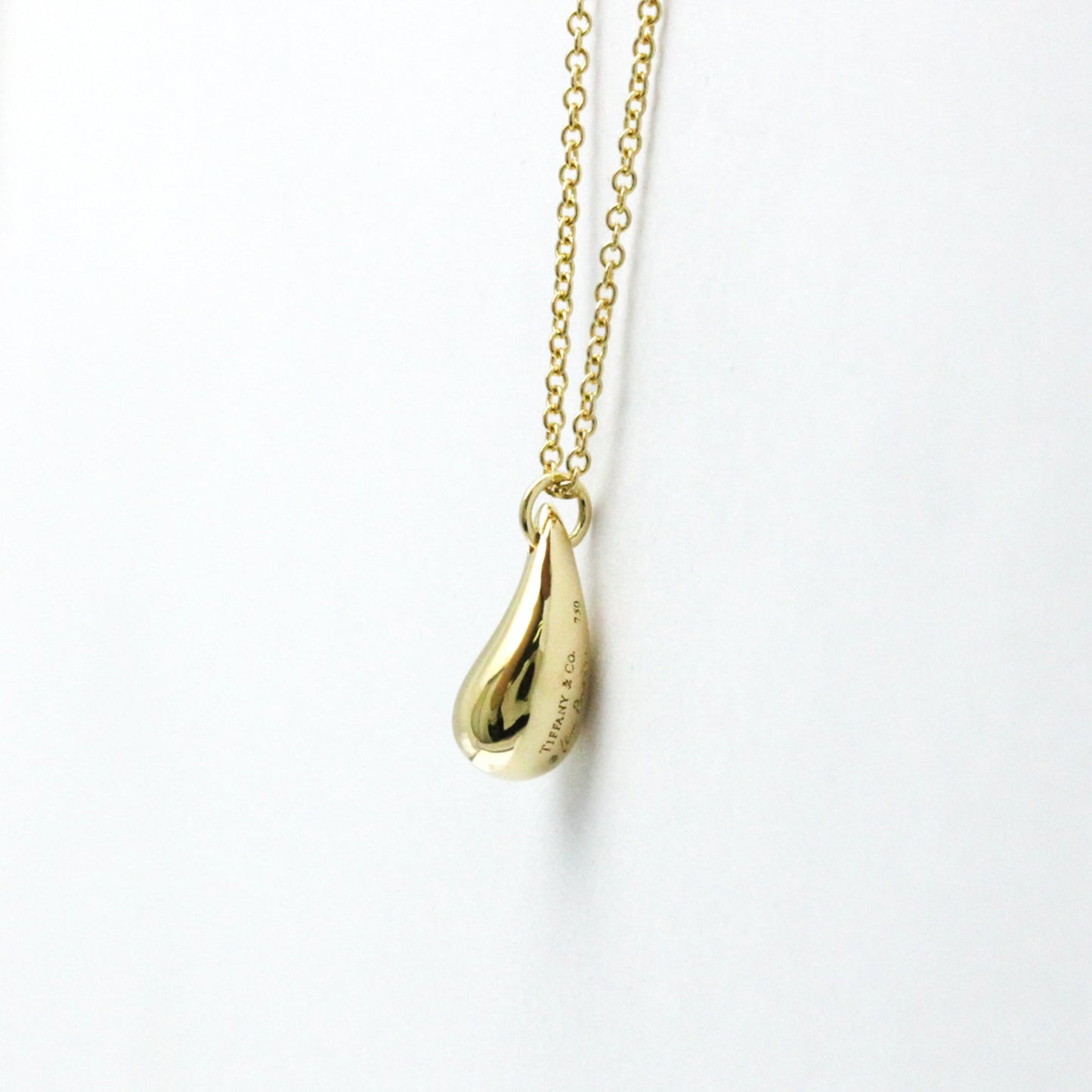 Tiffany & Co Teardrop, Gold, Yellow Gold, necklace