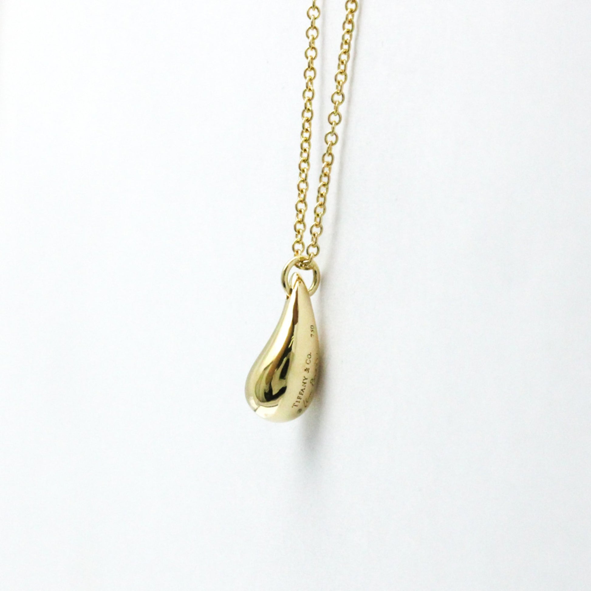 Tiffany & Co Teardrop, Gold, Yellow Gold, necklace