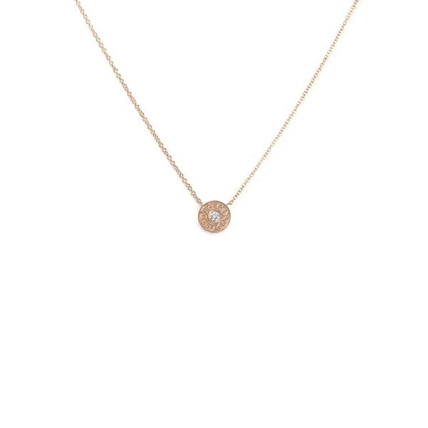 Tiffany & Co 1837, Gold, Rose Gold, necklace