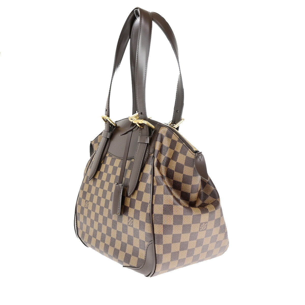 Louis Vuitton Verona, Brown, Canvas, handbag