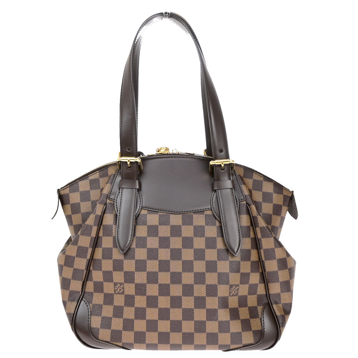 Louis Vuitton Verona, Brown, Canvas, handbag