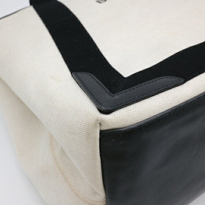 Balenciaga Navy Cabas, White, Canvas, tote