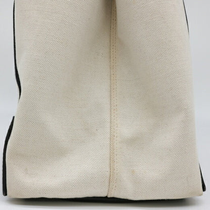 Balenciaga Navy Cabas, White, Canvas, tote