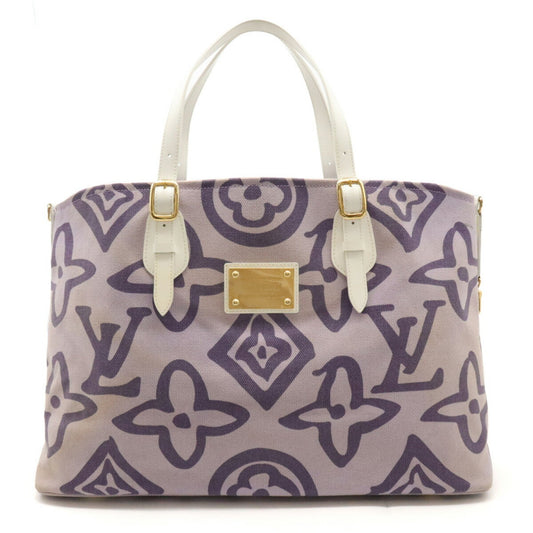 Louis Vuitton Tahitienne, Purple, Canvas, tote