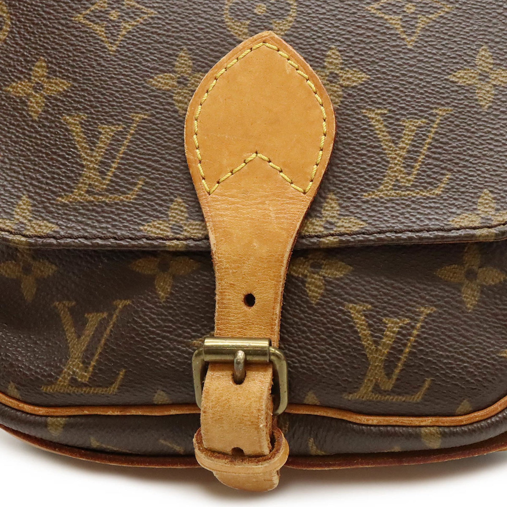 Louis Vuitton Cartouchière, Brown, Canvas, shoulder