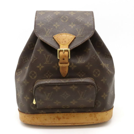 Louis Vuitton Montsouris, Brown, Canvas, backpack