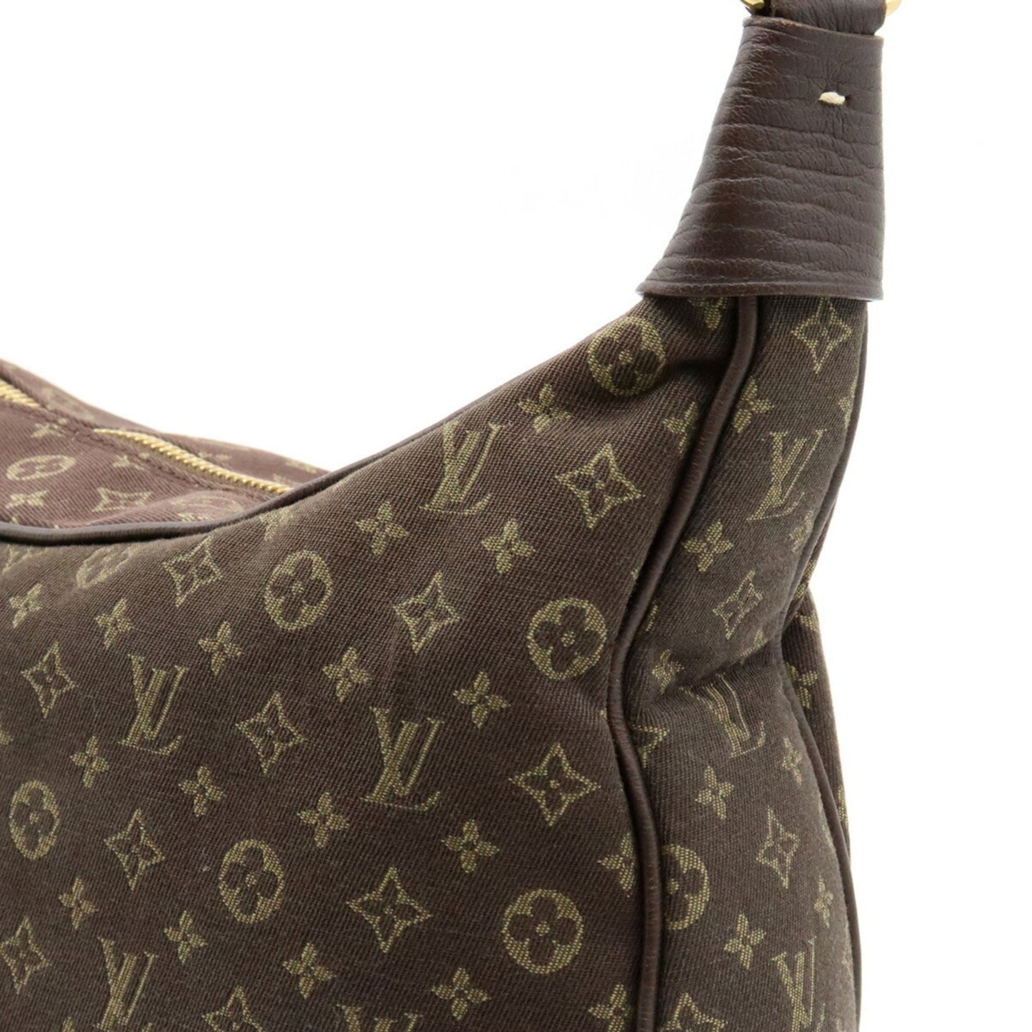 Louis Vuitton Boulogne, Brown, Canvas, shoulder