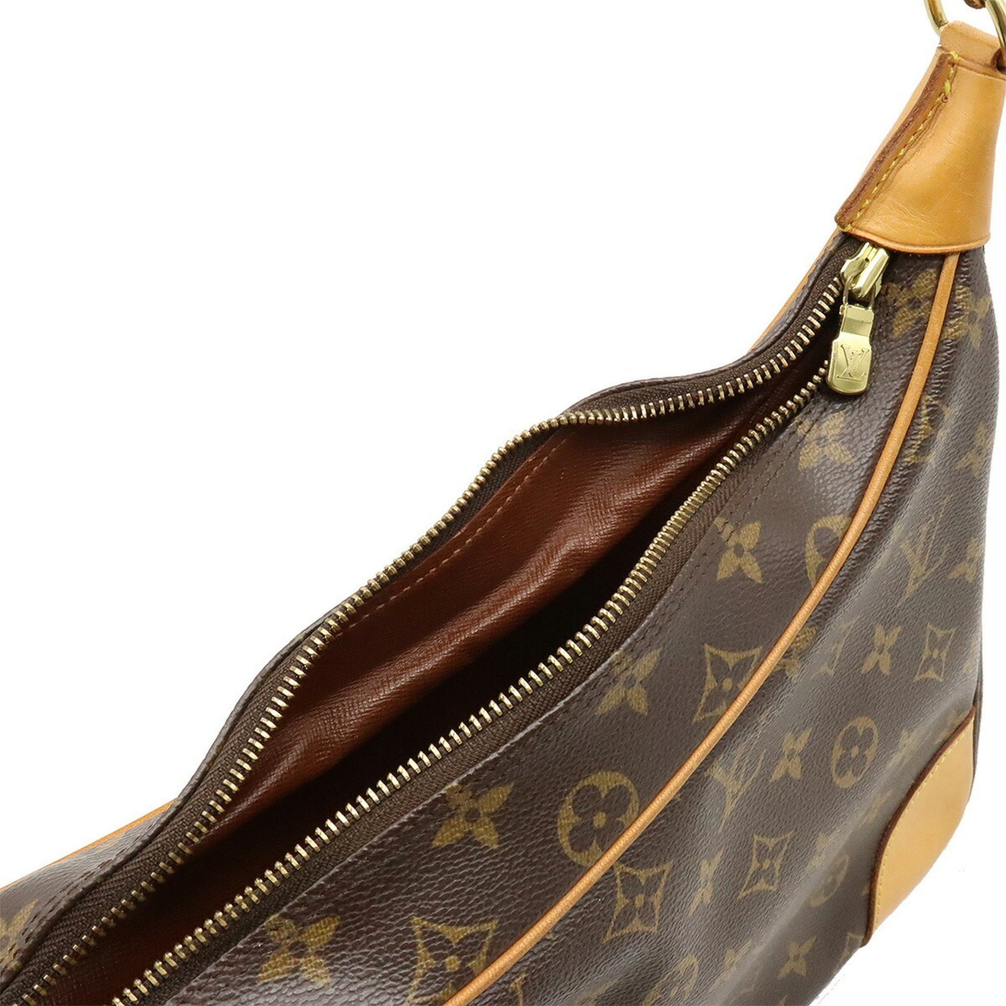 Louis Vuitton Boulogne, Brown, Canvas, shoulder