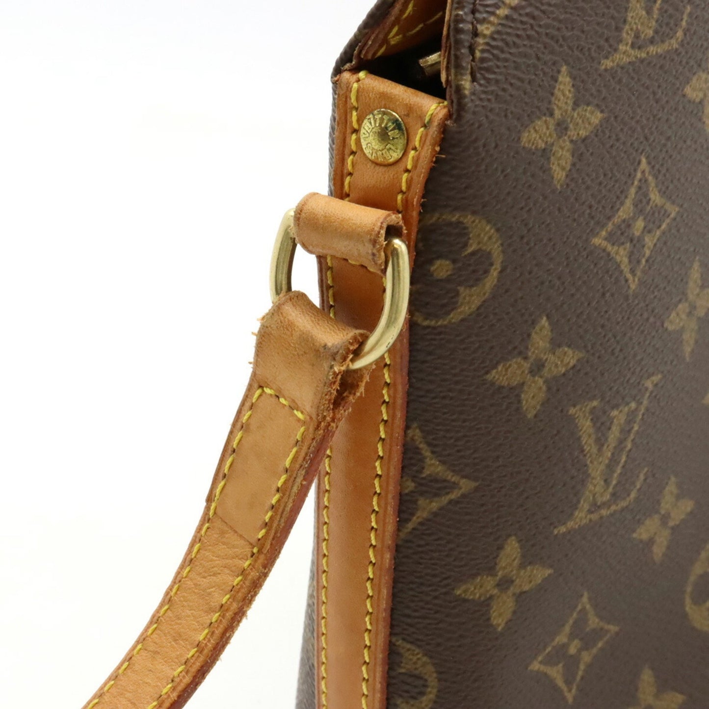 Louis Vuitton Drouot, Brown, Canvas, shoulder