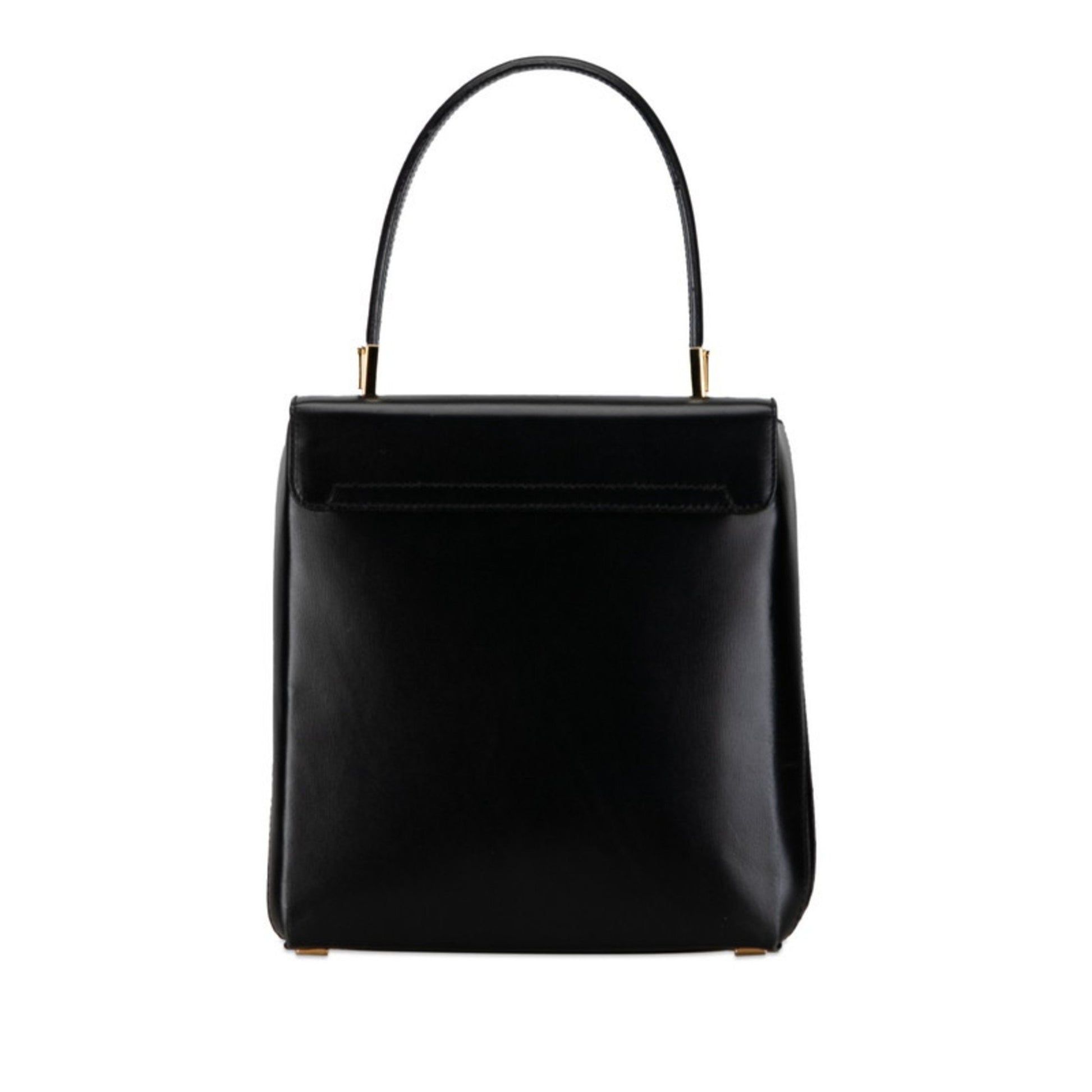 Salvatore Ferragamo, Black, Leather, shoulder