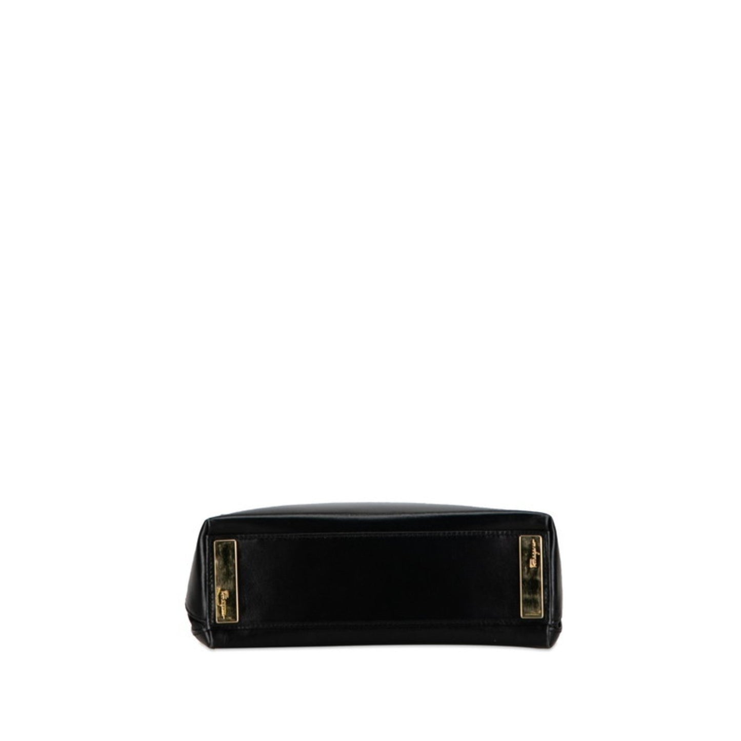 Salvatore Ferragamo, Black, Leather, shoulder