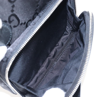 Gucci Off the Grid Messenger GG Econyl, Black, Canvas, Handbag
