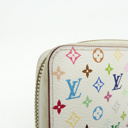 Louis Vuitton Zippy Monogram Multicolor, White, Canvas, Wallet
