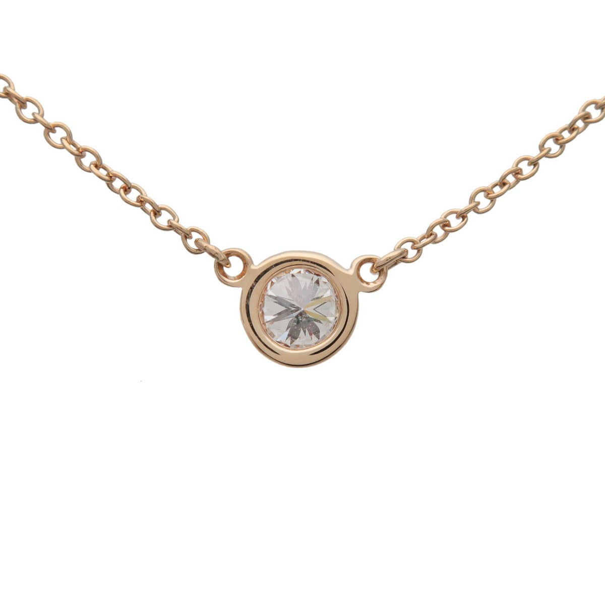 Tiffany & Co. Elsa Peretti Diamonds By The Yard Pendant 18K Yellow Gold with Diamond, Gold, Yellow Gold, Necklace