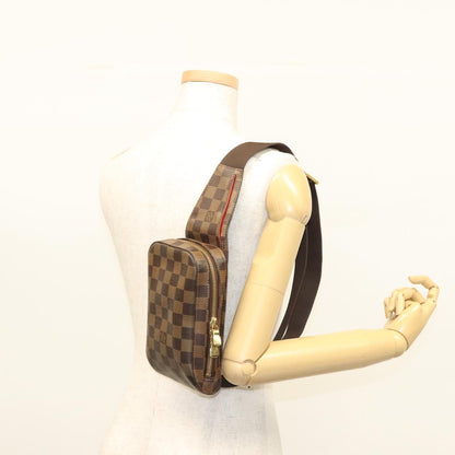 Louis Vuitton Geronimo, Brown, Canvas, shoulder