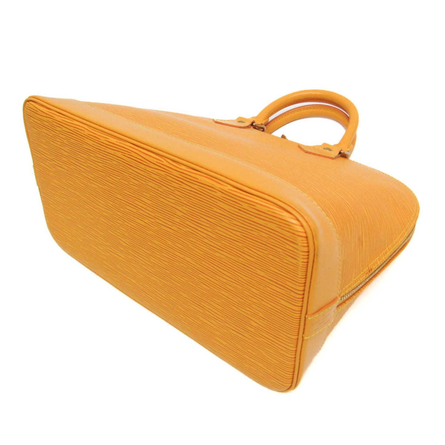 Louis Vuitton Alma, Yellow, Leather, handbag