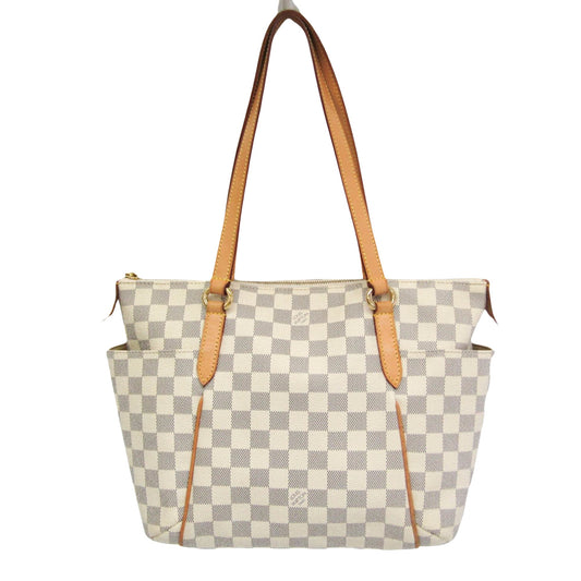 Louis Vuitton Totally, White, Canvas, tote